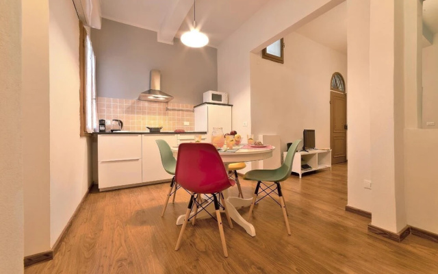happy apartment in lively area
