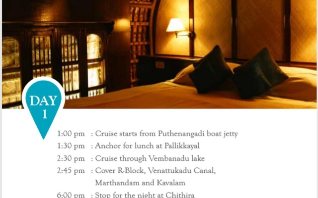 Spice Coast Cruise – Guest Rooms – Cherthala