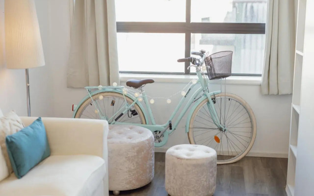 1BR Flat in Trindade w/ AC by metro station