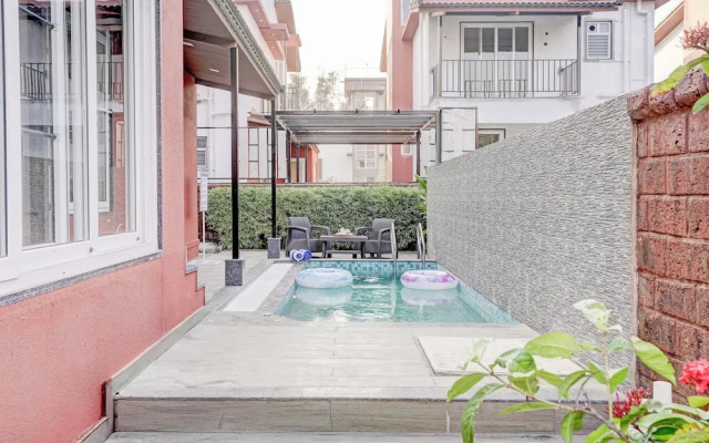 Elivaas Irene Jade 3BHK Pvt Pool Garden with Balconies