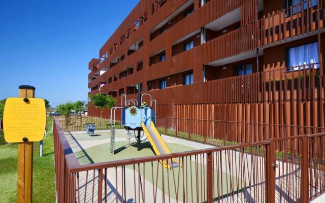 Modern apartment with a balcony located 600m. from the beach