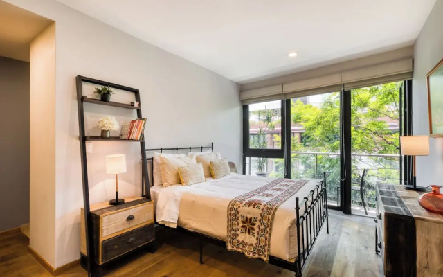 Depa Condesa con Terraza y Home Office