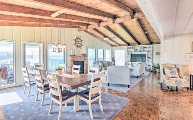 Waterfront Deck: Charming Galveston Home!