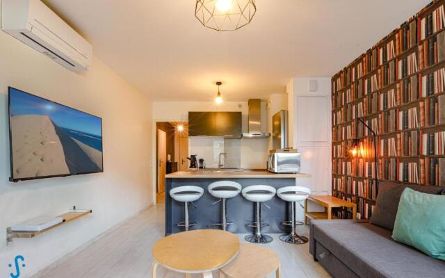 Appart avec Parking Climatisation Loggia à la Cité du Vin