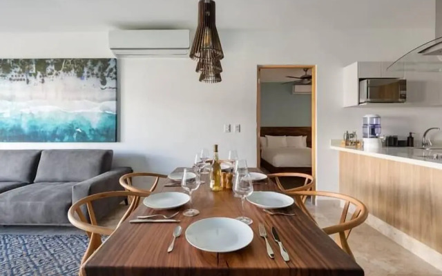 Apartments near the beach pool and gym