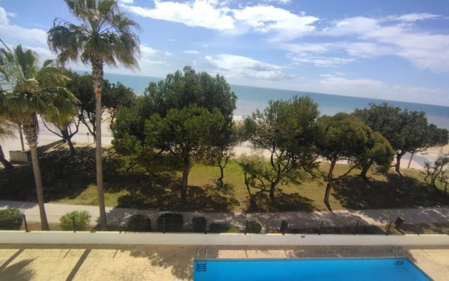 Quarteira First Line Front Beach Pool Flat View