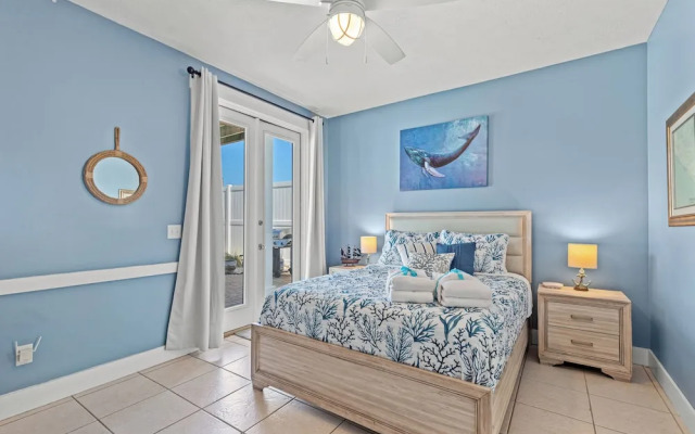 Seafoam Beautiful 3BR Home With Heated Private Pool - 4 Min Walk to Beach!