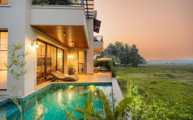ELIVAAS 4BHK Luxury villa with Pvt Pool, Villa Verde, The Banyan Bliss