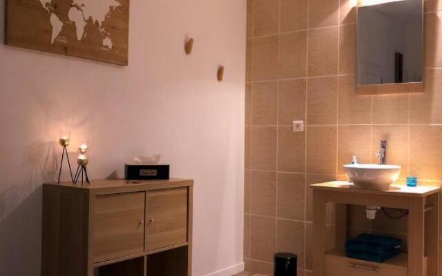 chambre double avec salle de bain privative