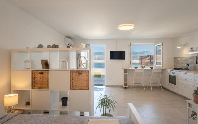 A White Cliffside Studio