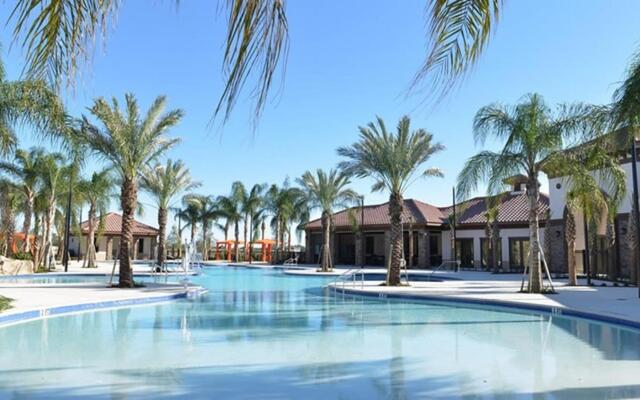 Modern 8BR Villa w Pool SPA Close to Disney