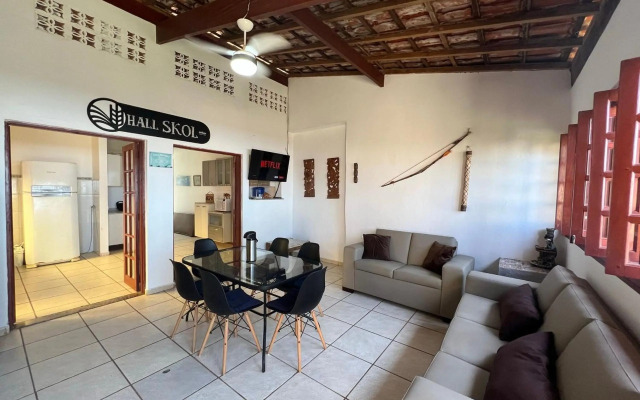 Casa aconchegante pé na areia c/ 5 quartos.