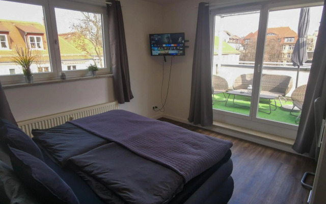 Leipzig Residenz Goethe Apartment mit Whirlpool und 2 Dachterrassen