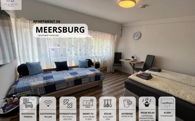 Fit-Relax Apartments Meersburg mit eigenem Sportstudio