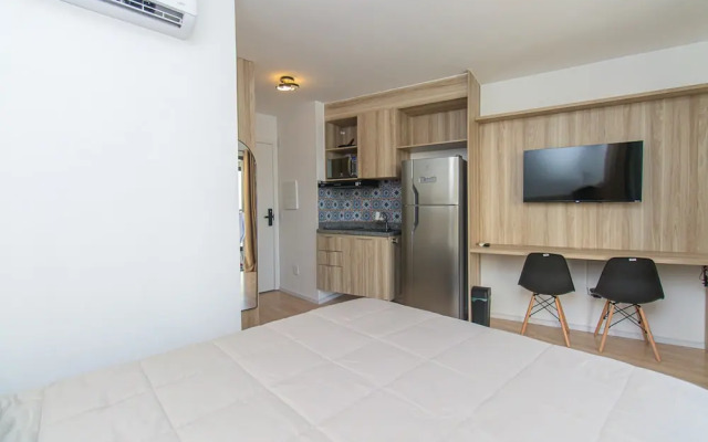 Studio com Varanda e Academia pr Ximo ao Metr