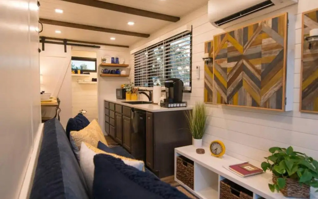 Yellow Blue Elegant Container Tiny House