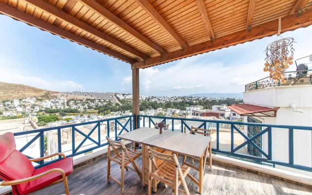 Sea View Cozy House With BBQ and Garden in Bodrum