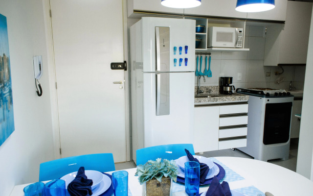 Flat de 1 quarto - Muro alto Condomínio Clube