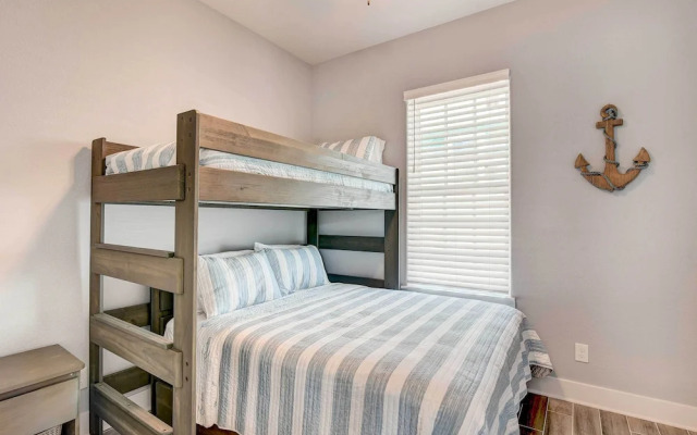 Private Dock & Patio: Waterfront Galveston Retreat