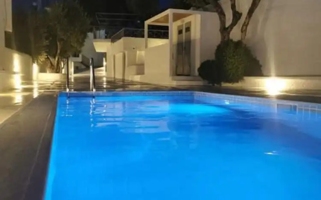 Seafront Pouletis Family Enchanting Gem With Pool