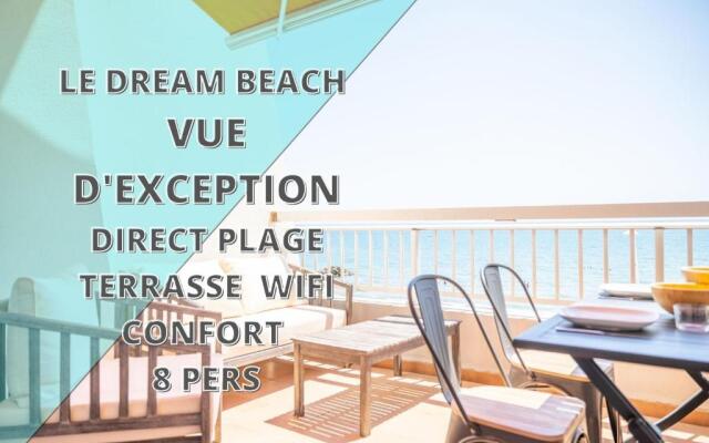 Le DREAM BEACH-TERRASSE-VUE MER D'Exception-WIFI-PARKING - CoHôteConciergerie