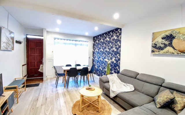 Japandi 4 Chambres Wifi Proche Parc Barbieux