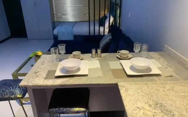 Open plan studio apartment unit