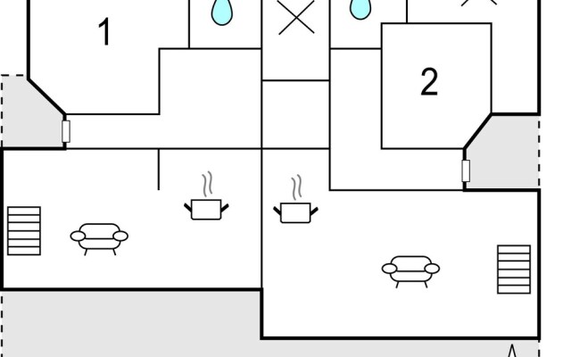 Nice Home in Podaspilje With Wifi and 2 Bedrooms