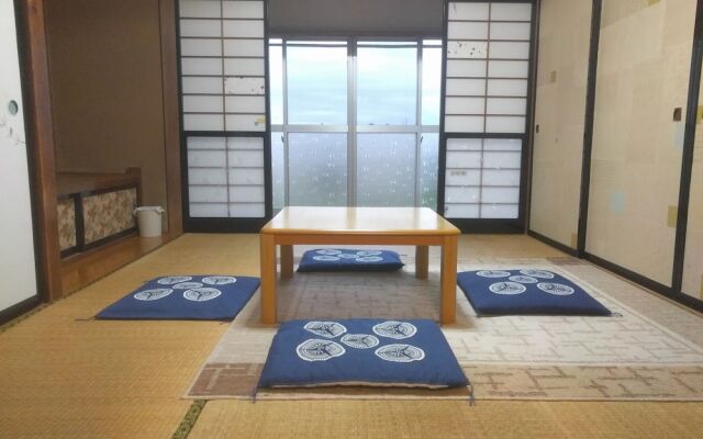 Tomo's hut in Japanese old style
