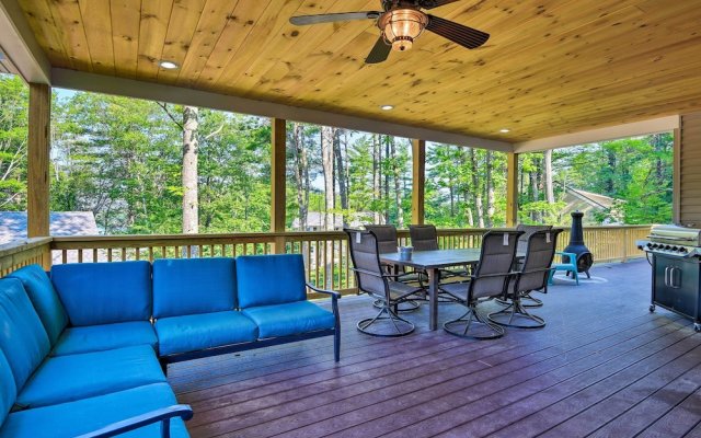 Gilford House w/ Covered Deck & Grill!