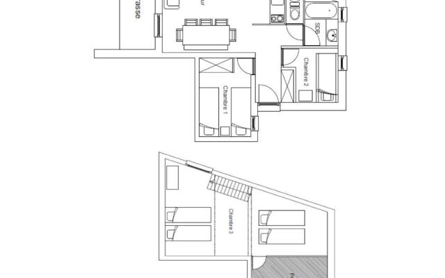 Appartement Les Menuires, 4 pièces, 8 personnes - FR-1-452-201