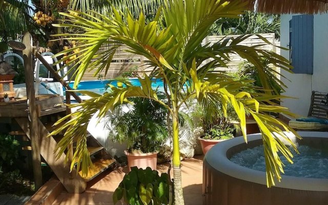 Bungalow With one Bedroom in Sainte-rose, With Private Pool, Enclosed Garden and Wifi - 4 km From the Beach