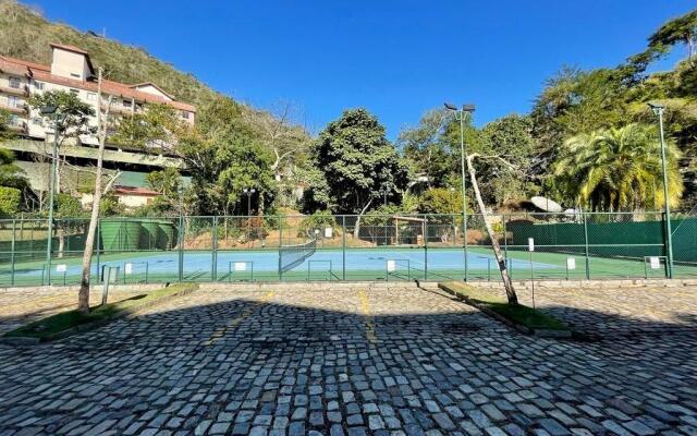 Apartamento do Lago, jardim, condomínio completo