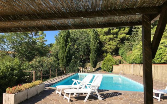TOSCANA TOUR - Casa Bianca Villa swimming pool with sea view, fenced garden, barbecue