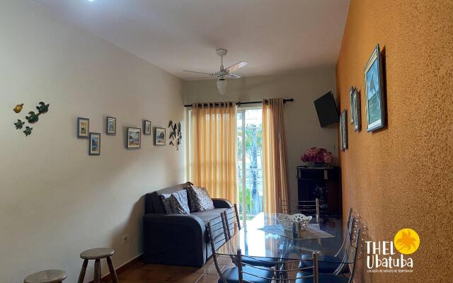 Aconchegante e econômico 1 dorm. roupa de cama pertinho da Praia Grande de Ubatuba