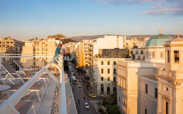 Brown Kubic Athens Hotel