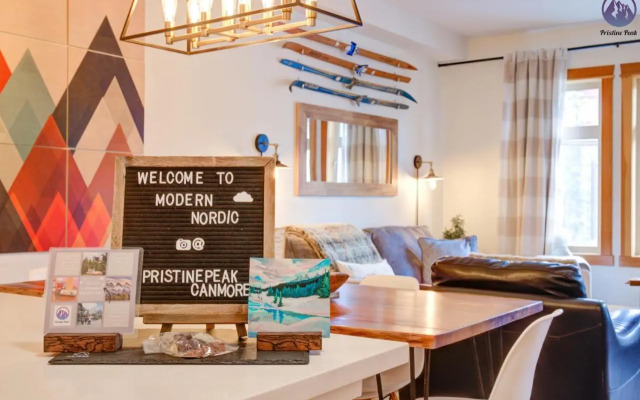 Modern Nordic 2 Bedroom Mountain View Condo