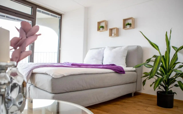 Helles Apartment mit tollem Blick über Augsburg