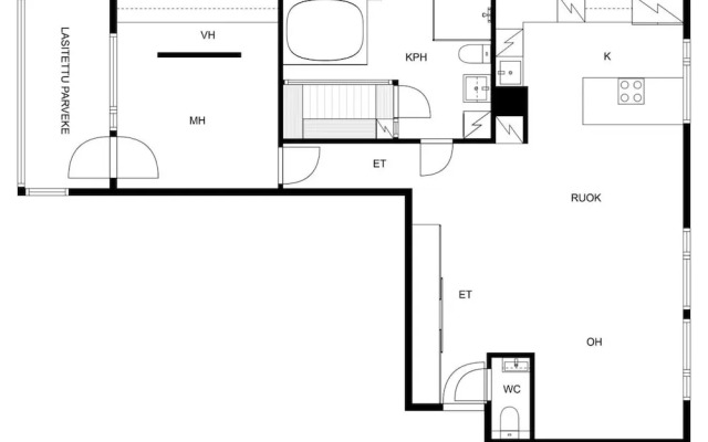 Suite with Sauna & Jacuzzi in Kamppi