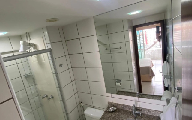 Apto Beira Mar 2 quartos com Maquina de Lavar Roupas