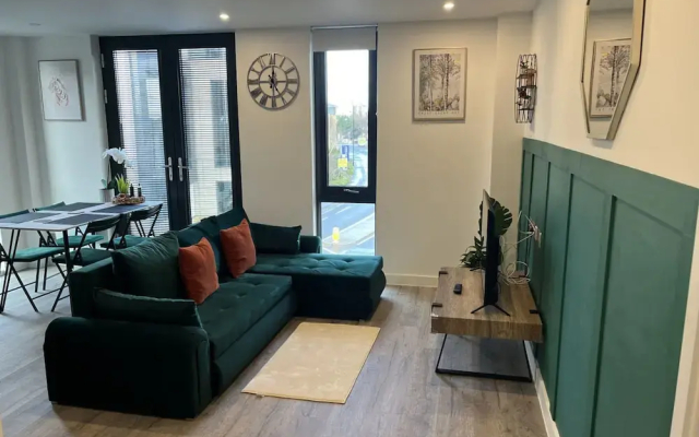 Superb City Centre new Built Flat and gym