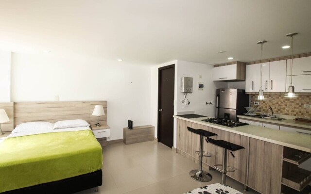 Apartamento Estudio Con 3 Camas Poblado Piso Alto