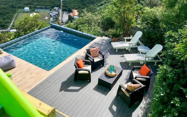 'tortola Adventure' Private Villa: Ocean-view Pool
