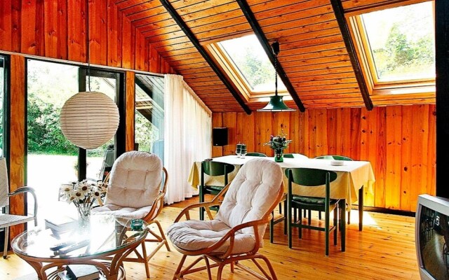 Modern Holiday Home With Roofed Terrace in Væggerløse