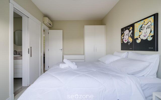 Lindo apartamento com vista para o mar EDU302