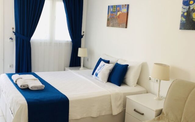 White and Blue Bodrum