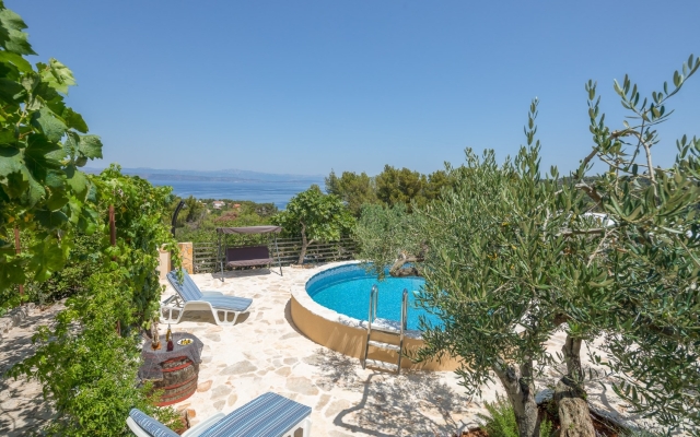 Holiday house Villa Ante - with pool: Rogac, Island Solta
