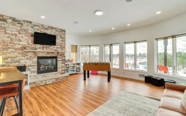 Deck & Lake View: Spacious Long Pond Home!