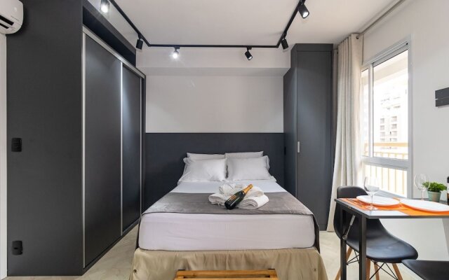 Estúdio Moderno com AC e Rooftop