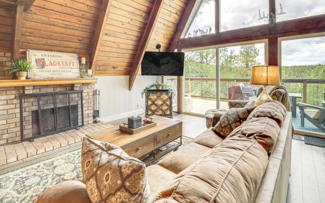 Flagstaff A-frame Cabin w/ Deck & Lovely Views!